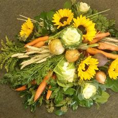 Flowers and Vegetables Posy Arrangement