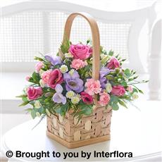 Scented Pink &amp; Lilac Basket