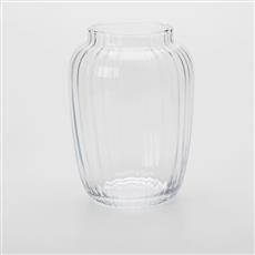 Vintage Ribbed Vase