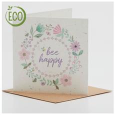 Bee Happy Seed Greetings Card